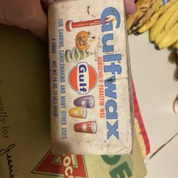 Vtg Gulf Wax
