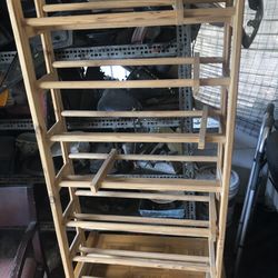 Cd/VHS Wood Storage Rack