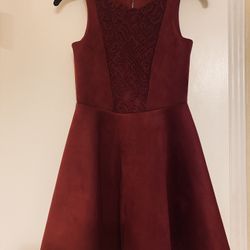 Maroon Girls Dress Size 8