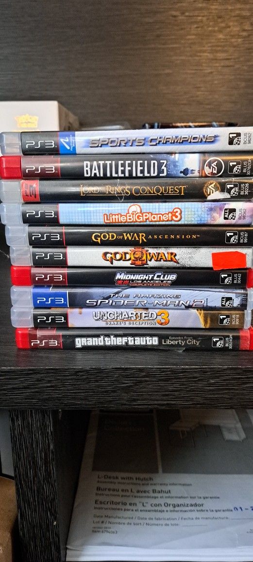 9 PS3 Games Lot