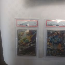 Pokemon Bulbasaur And Squirtle PSA 9