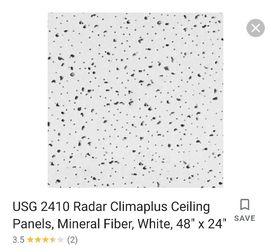2410 RADAR USG CGC CEILING PANELS 