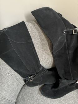 Leather Long Boots Size 8 And Half