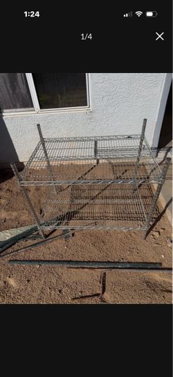 Restaurant metal shelf