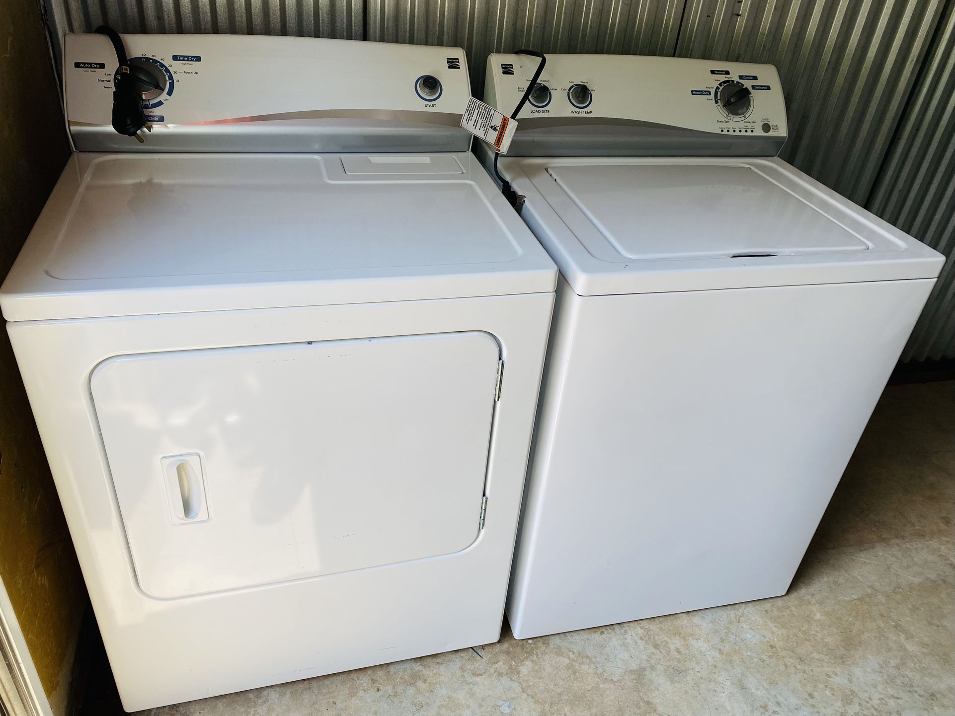 Kenmore Washer & Dryer Set 