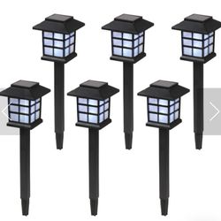 6 Peice Solar Led Lights 