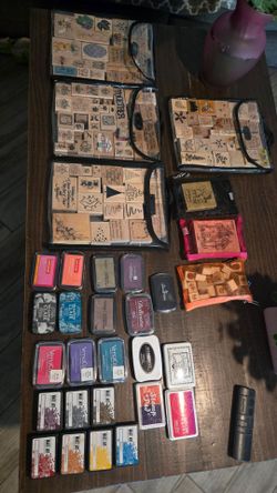 Ink pads and rubber stamps