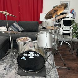 Empire Drum Set With Sabian Cymbals 