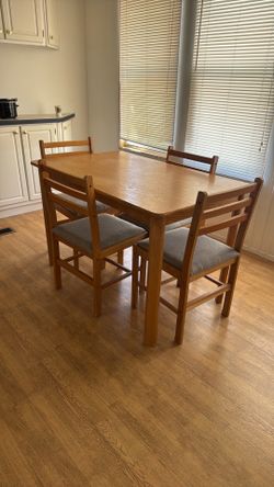 Table and chairs