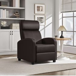 Recliner Chair Single Sofa Home Theater Seatting Adjustable Modern Single Reclining Chair for Living Room Bedroom Home Theater Ivory