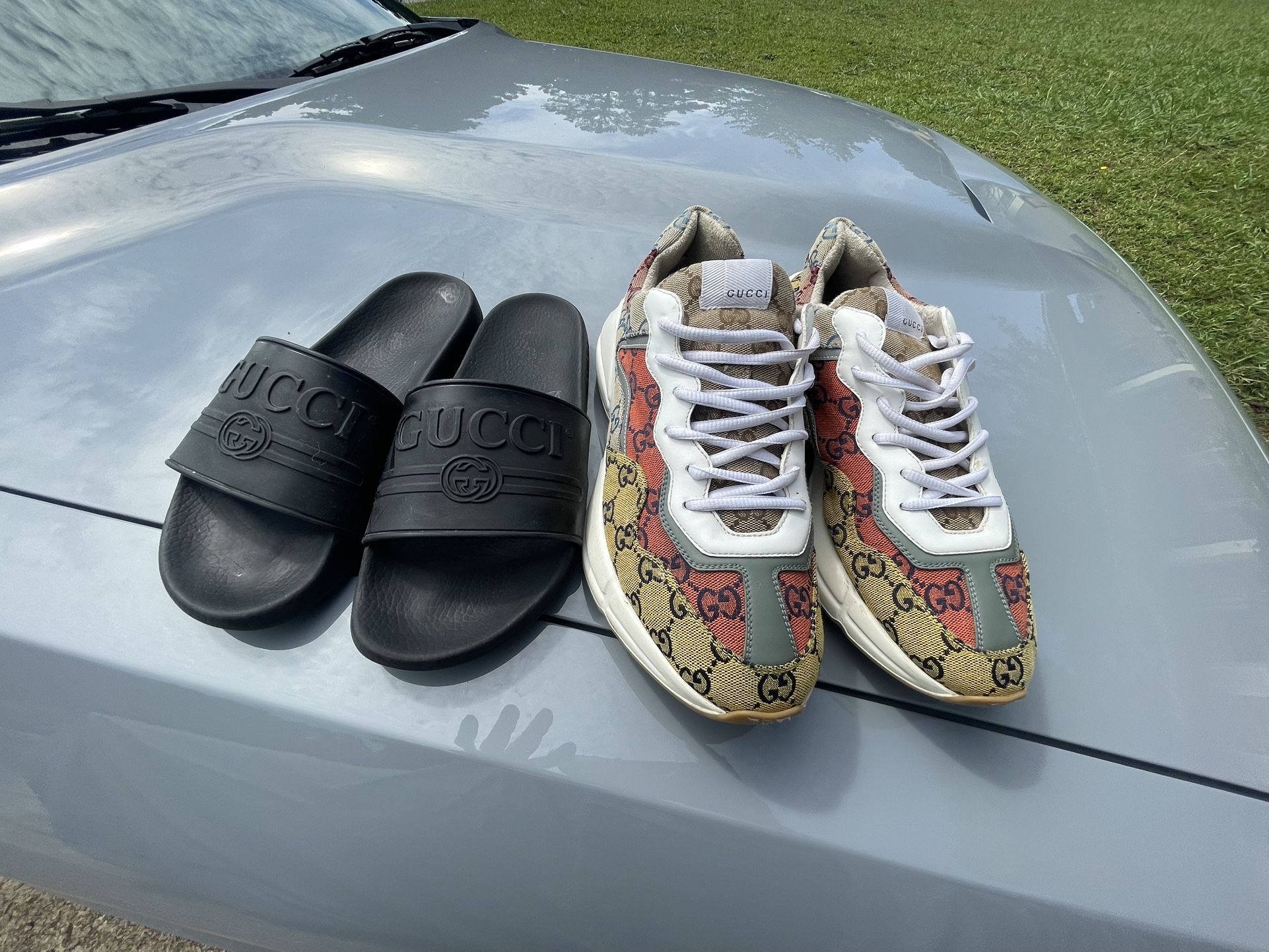 Gucci Rython Size 8 Gucci Flip Flop Size 9