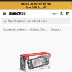 Nintendo Switch Lite 