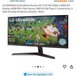  LG 29WP60G-B Ultra Monitor 