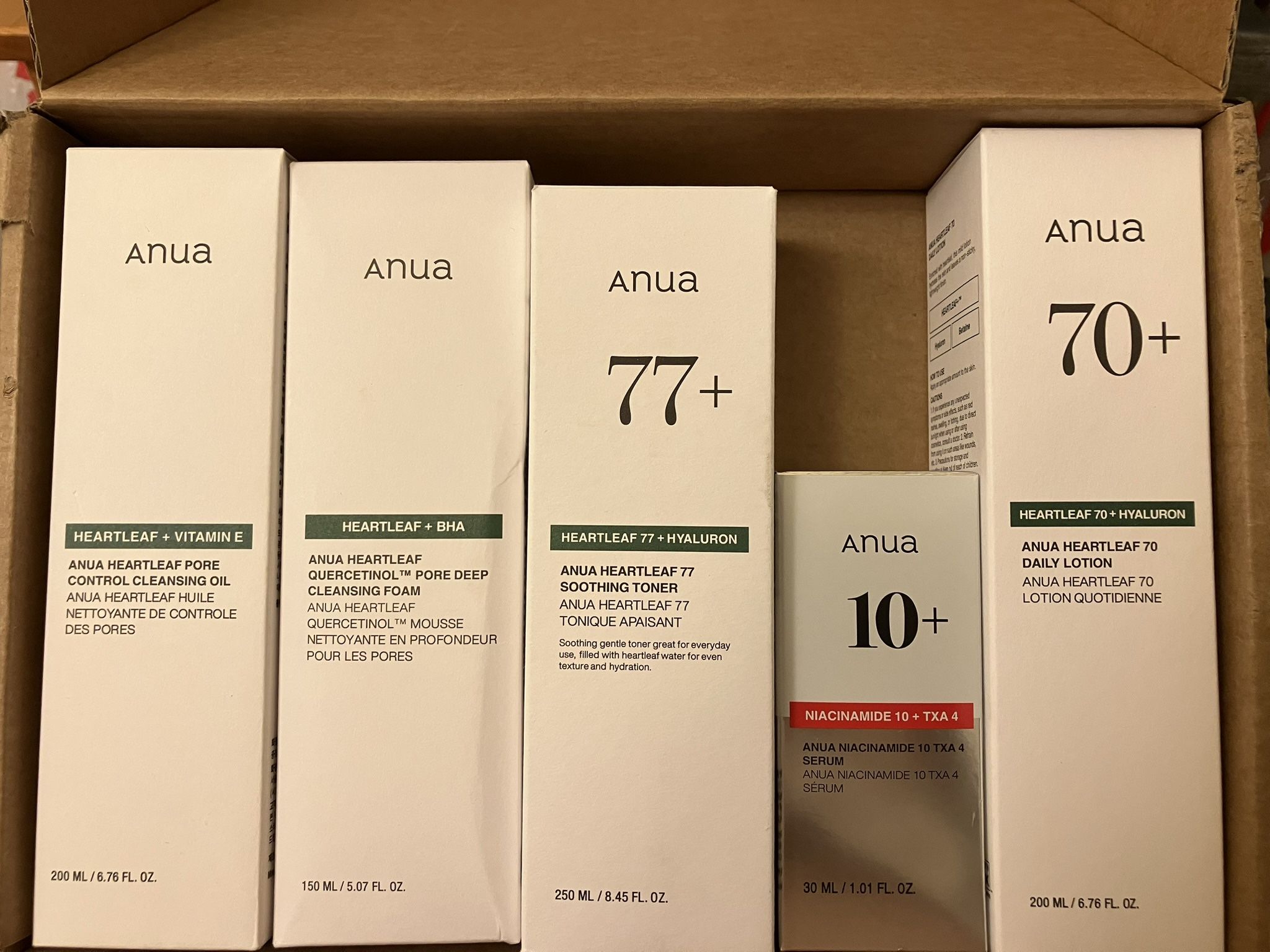 Brand New Anua Korean Glass Skin Care Lot