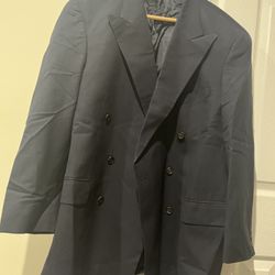 Ralph Lauren Chaps Men's Black Pure Wool Blazer size 42R