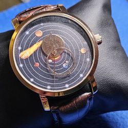 Brand New Bangwei Black Mens Watches Luxury Leather Men's Watch