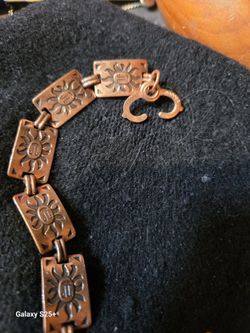 vintage solid copper bracelet