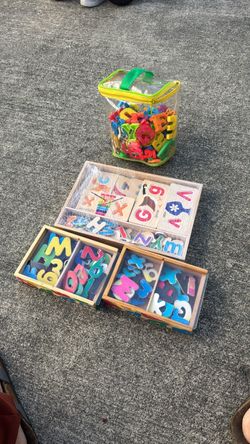 Kids learning lot letters and numbers