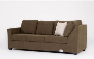 Living spaces Olive Green Laf Tux Sofa L Shape