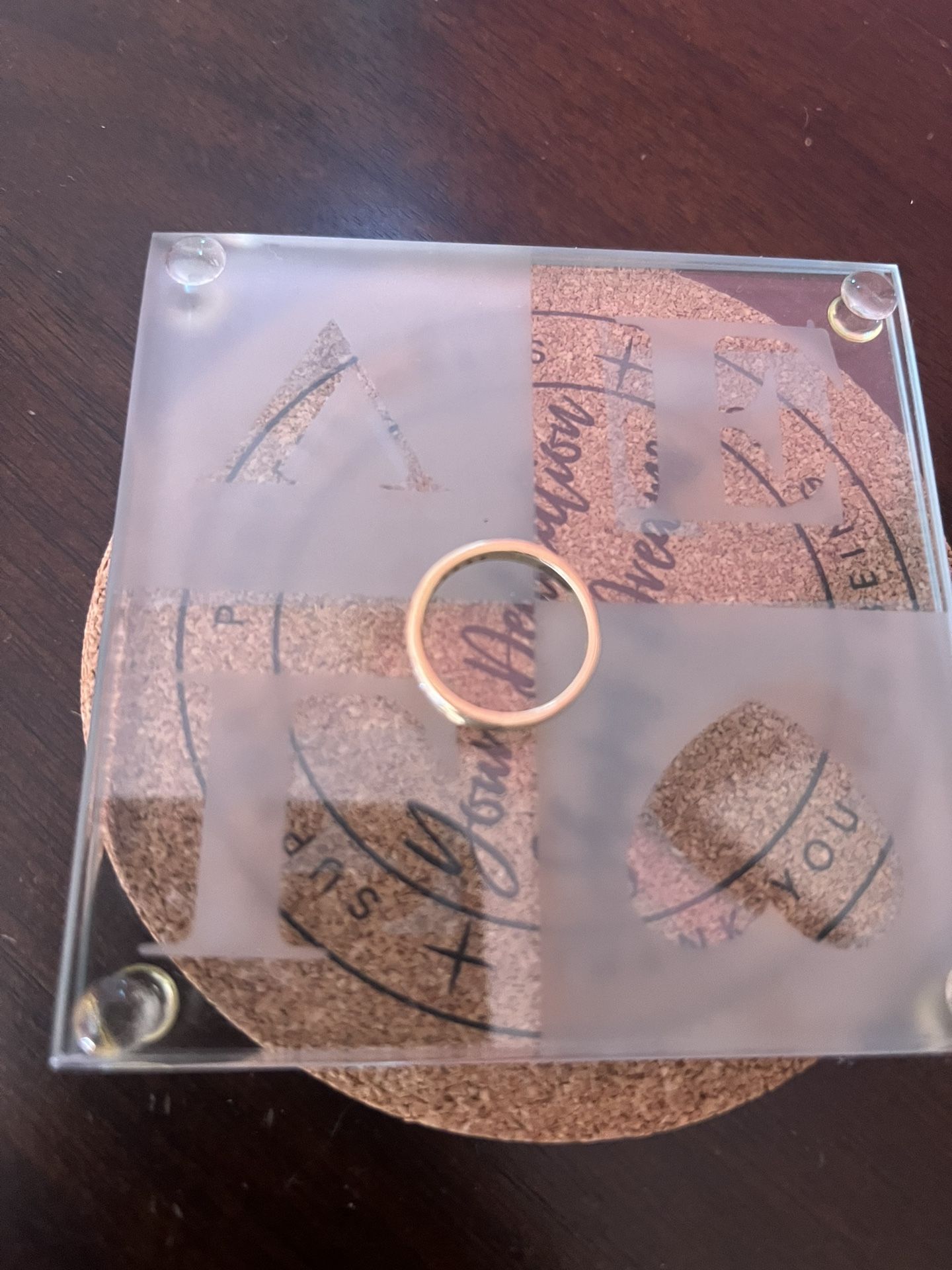 Gold Ring 6/1 /2 With Diamond