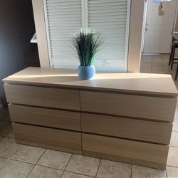 IKEA Malm 6 Drawer Dresser 