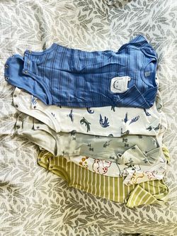 Baby Onesie Bundle Mixed Prints 5 Pack