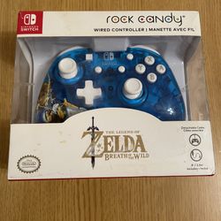 Nintendo Switch Rock Candy Wired Zelda: Breath Of The Wild Controller