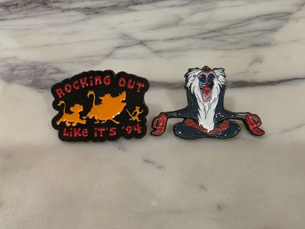 The Lion King Rocking Out Like It 94 & Rafiki Enamel Pin 
