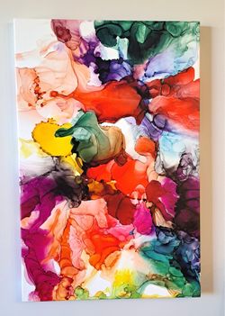 2 Cavas Prints: Jeweltone Prism I & III by Jennifer Goldberger, 26" x 40”