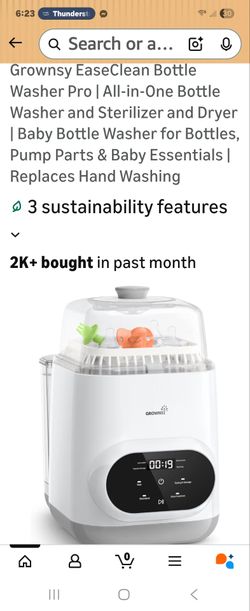 Grownsy Bottle Washer Machine | All-in-One and White ZMW-STHB01-3