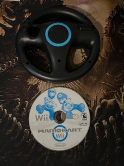 Nintendo Wii Mario kart with wheel