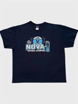 Villanova men’s basketball 2016 national champions navy blue t shirt Size 2XL