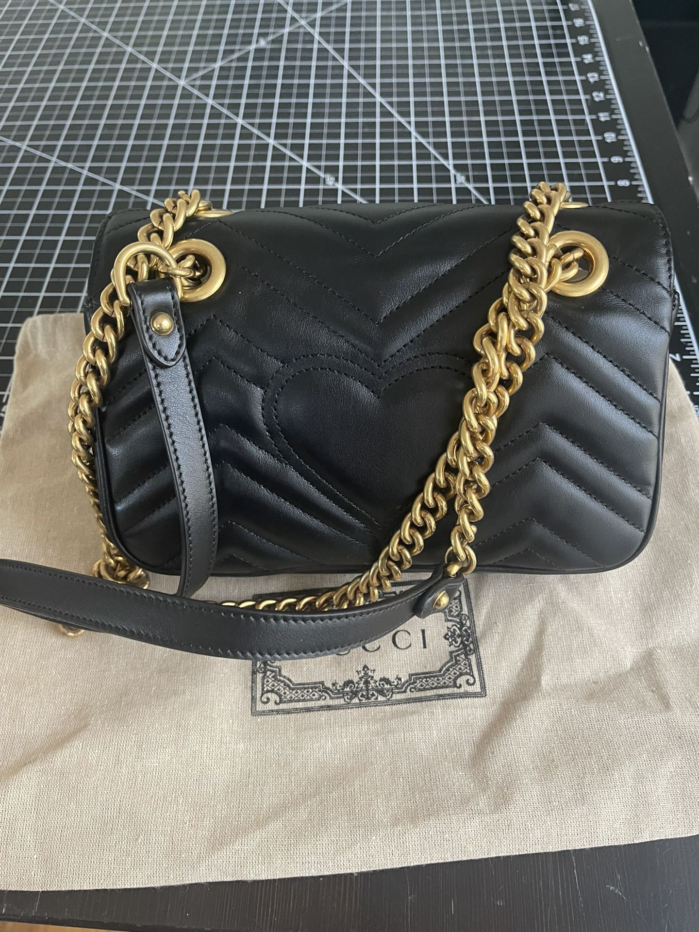 GUCCI GG Marmont Small Shoulder Bag, Black, velvet for Sale in San Antonio,  TX - OfferUp