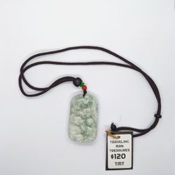 Chinese 9 Dragon Jade Pendant Necklace