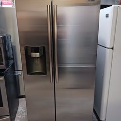 Refrigerator Samsung  side by side in stainless steel 40 days warranty Delevery