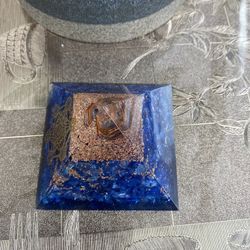 Orgonite Pyramid 7 Chakra  80x80mm For Healing And Energy 