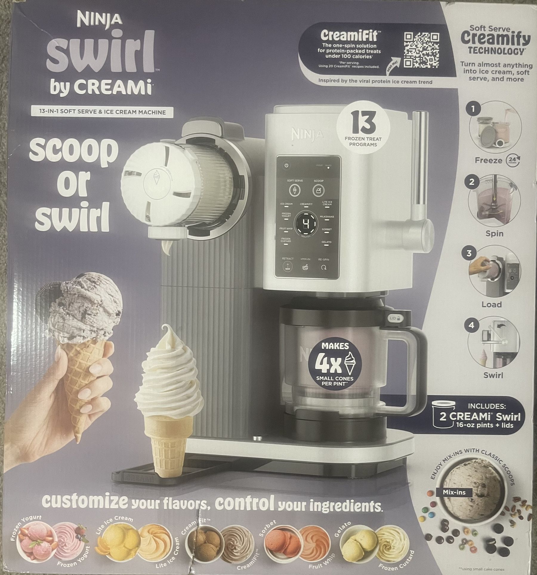 Ninja Foodi 13-1 Swirl By Creami Scoop Or swirl