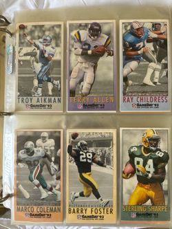 Vintage FLEER Game day 1993 NFL CARDS