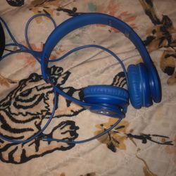 Blue Beats headphones 