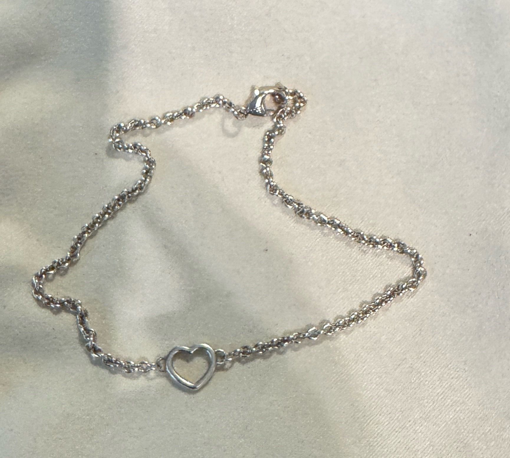 James Avery “Heart Station” anklet