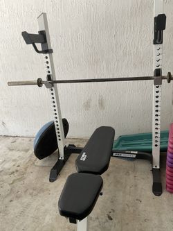 Bench,Weights, And Bar