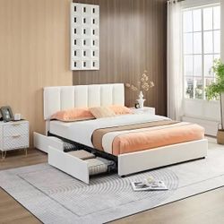 Luxury Bed Frame With Drawers 