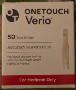 One touch Verio test strips 50 ct