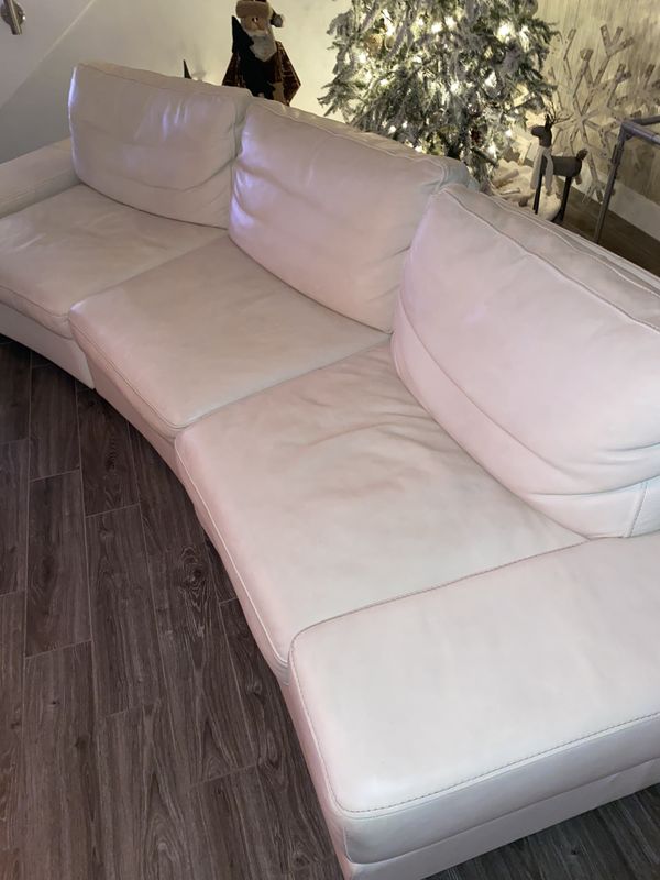 Carlo Perazzi White Leather Sectional Couch for Sale in Miami, FL OfferUp