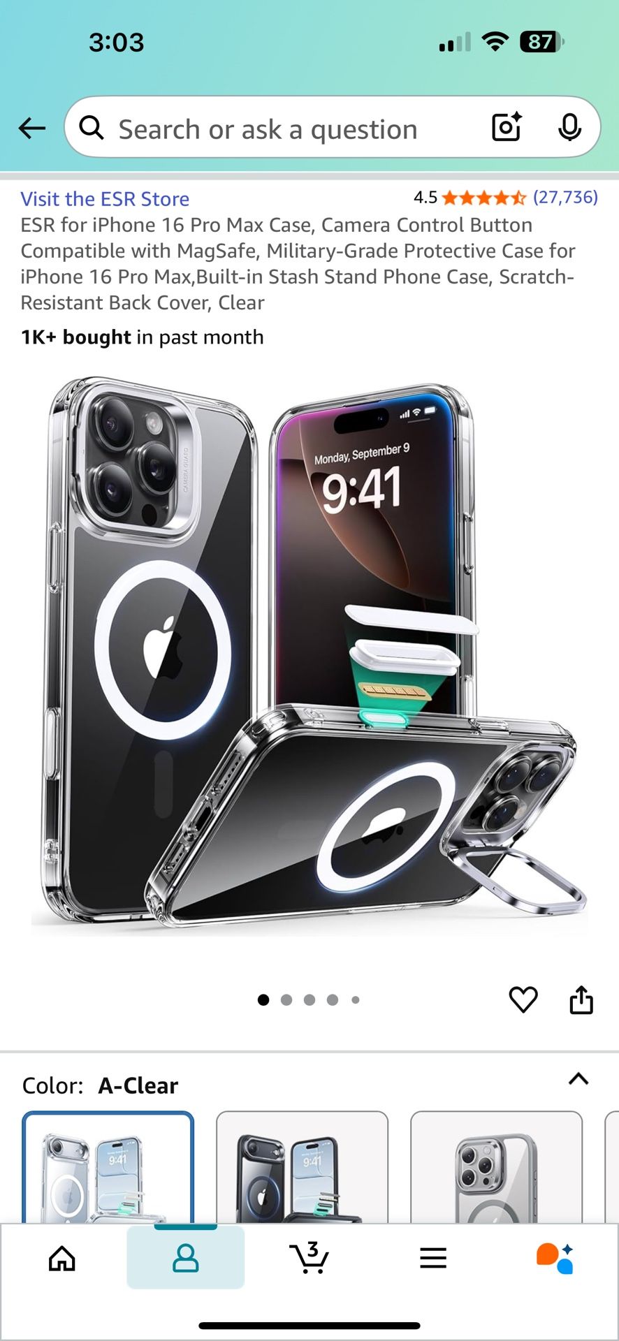 iPhone 16 Pro Max Case Clear