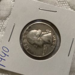 1940 silver quarter U.S Coin