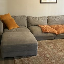 grey couch  from bobs discount furniture 