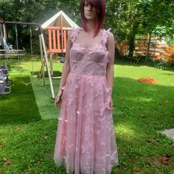 Woman Dress Size XL With  embedded butterflies