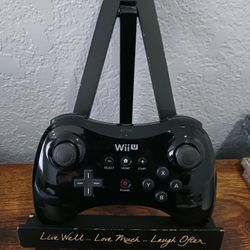 Official OEM Nintendo Wii U Pro Wireless Remote Controller Black WUP-005 Tested