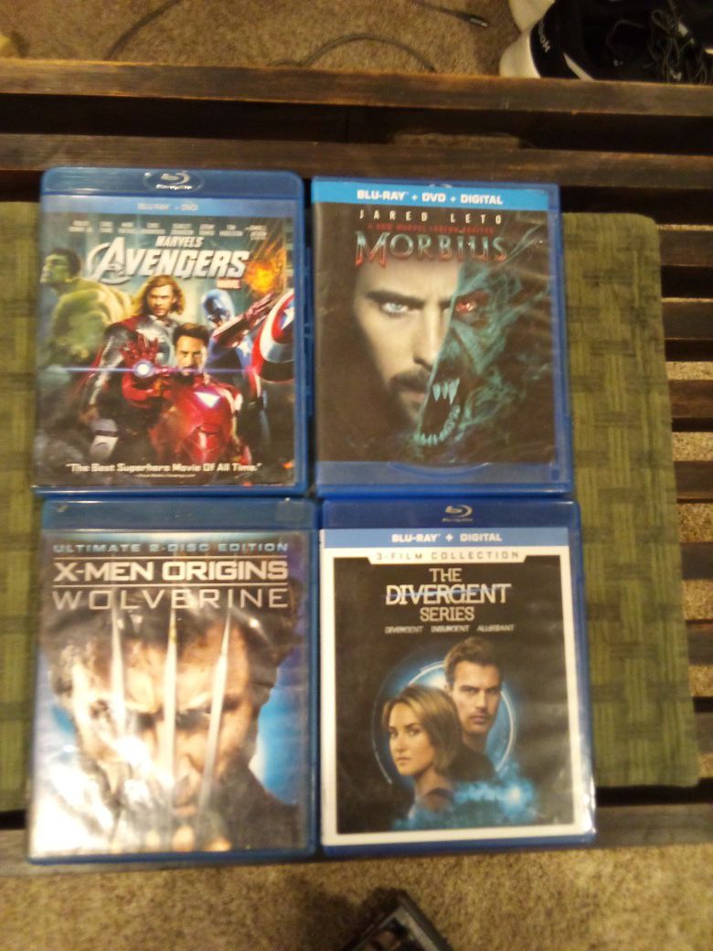 4 Blu-ray Movies